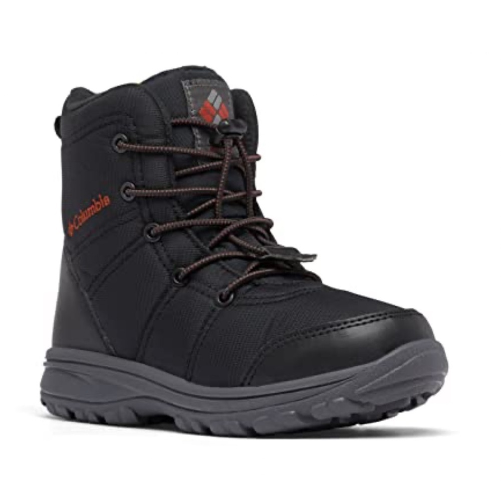 Columbia Kids Black and Gray Waterproof Winter Boot